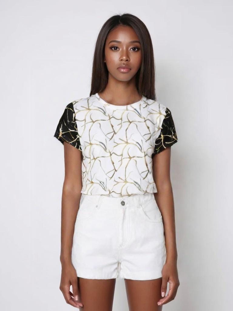 Chic Floral ice breaker Crop Top for Women - Stylish & Comfortable