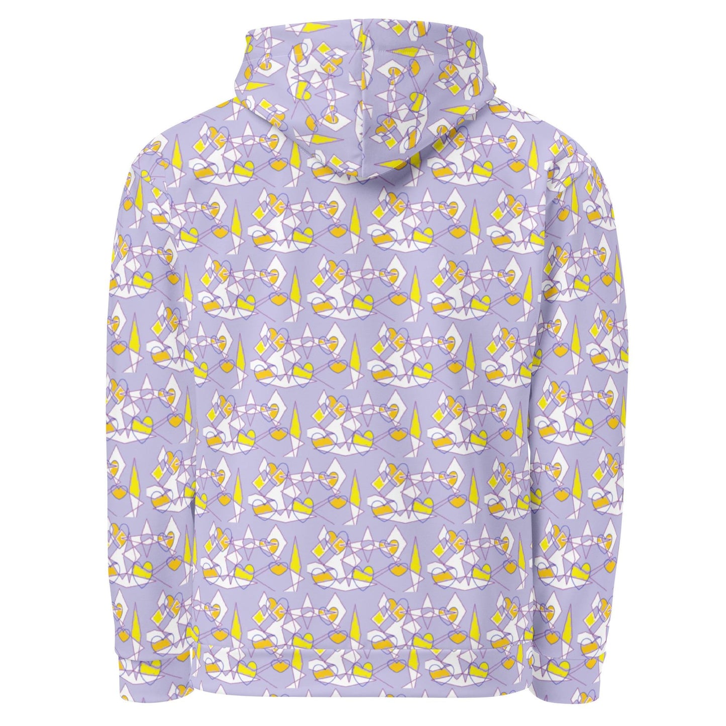 Lavender Cotton Abstract Hoodie