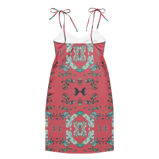 Elegant Floral Print Slip Dress | Summer Boho Midi Dress | Lightweight & Stylish for Warm Weather