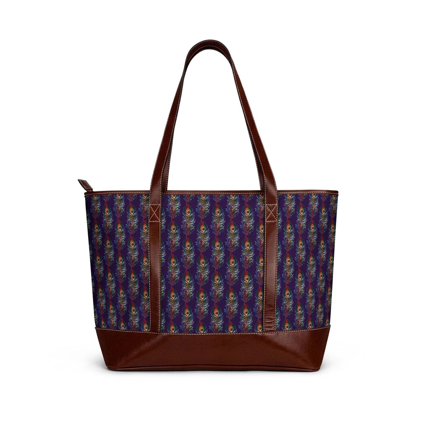 Boho Kaleidoscope Tote Handbag – Colorful Geometric Patterned Shoulder Bag