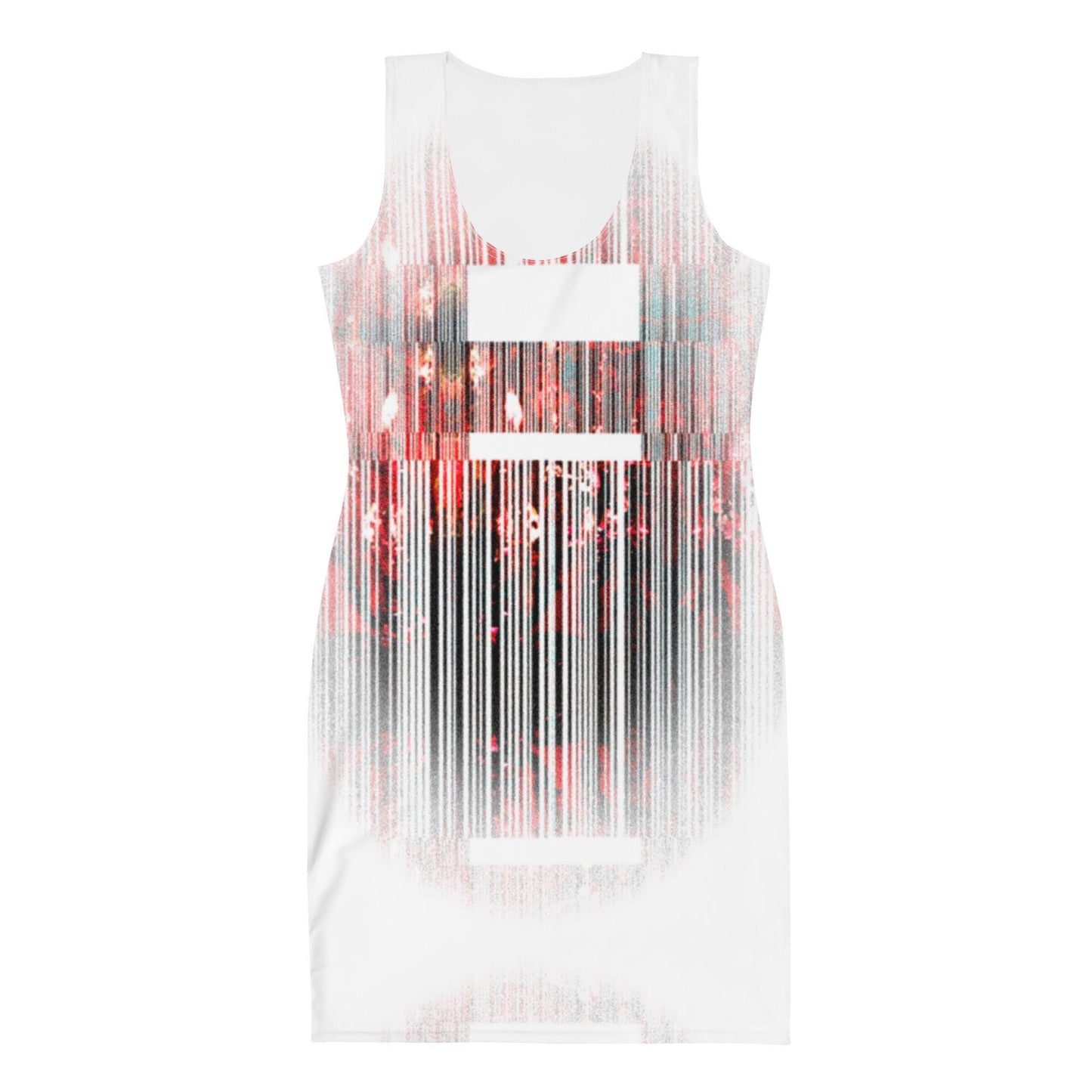 Abstract Print Bodycon Mini Dress: Summer Evening Style