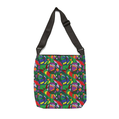 Abstract Colorful Mosaic Adjustable Tote Bag — Vibrant Geometric All-Over Print