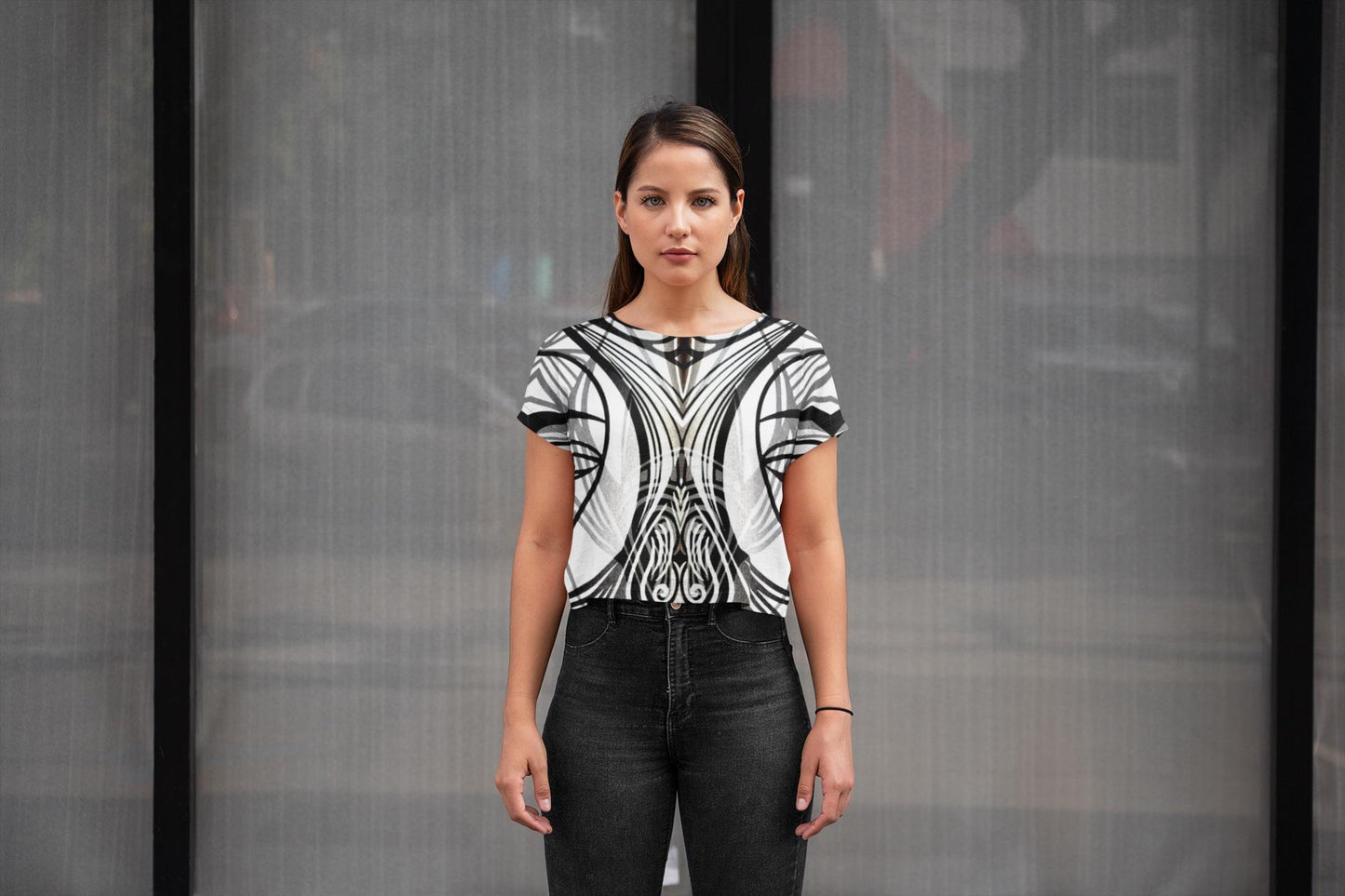 Elegant Geometric Pattern Top - Style Your Chic Outfits