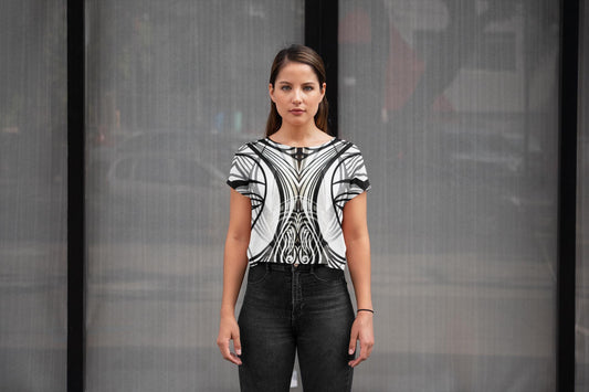 Elegant Geometric Pattern Top - Style Your Chic Outfits