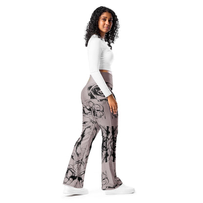 Floral Flare Leggings: High Waist Lounge Wear