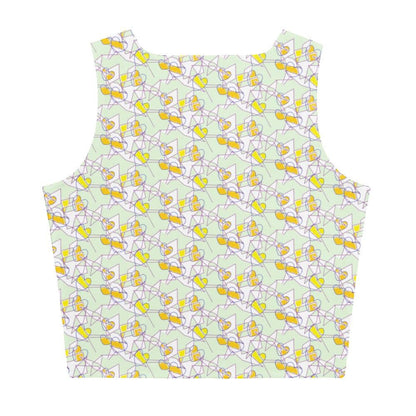 Crop Top Pastel Abstract Top