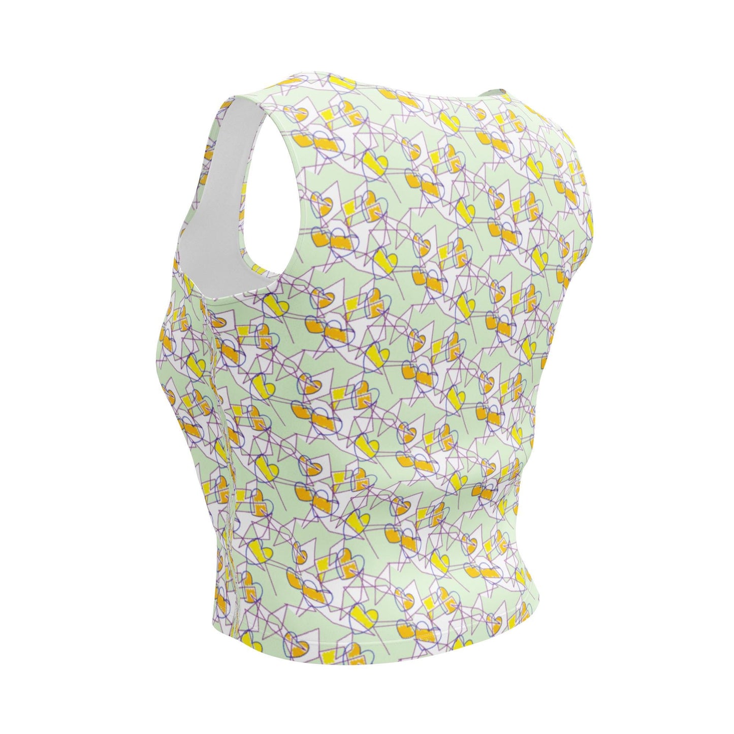 Crop Top Pastel Abstract Top