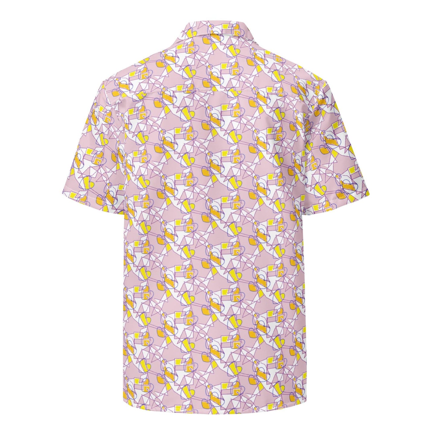 Vintage Pink Floral Button-Up Blouse: Retro Spring Shirt