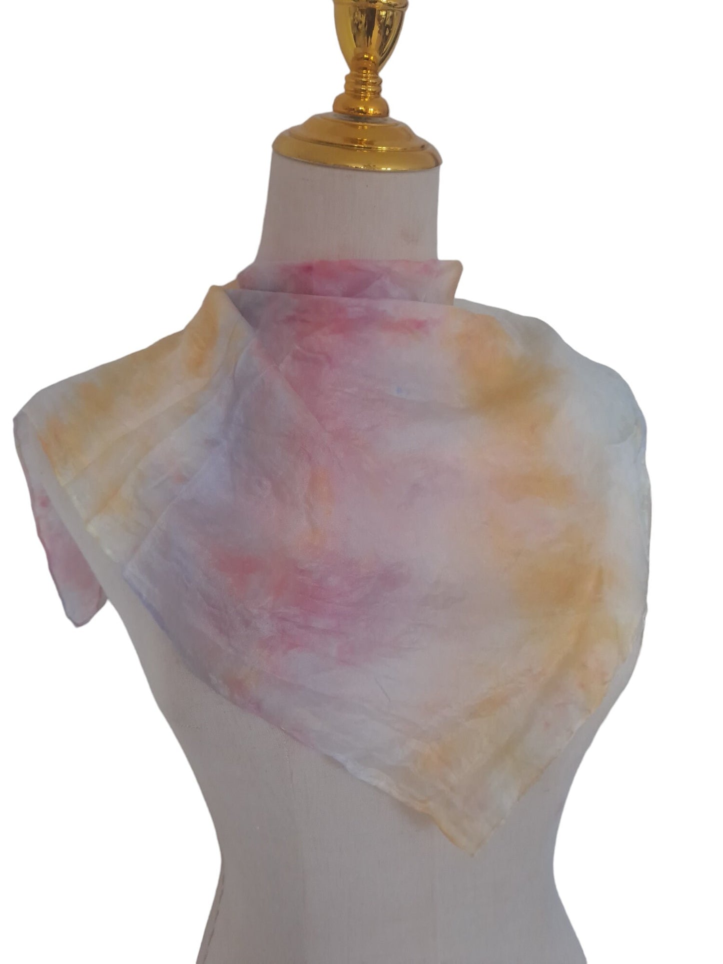Handmade Pastel Rainbow Scarf: Candyfloss Summer Accessory