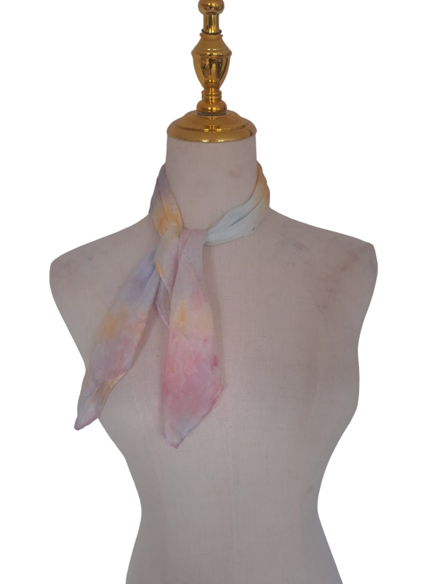 Handmade Pastel Rainbow Scarf: Candyfloss Summer Accessory