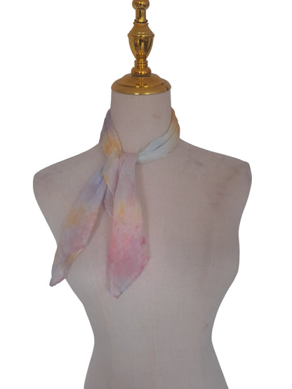 Handmade Pastel Rainbow Scarf: Candyfloss Summer Accessory