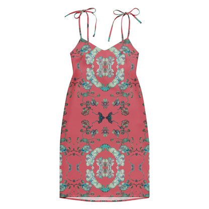 Elegant Floral Print Slip Dress | Summer Boho Midi Dress | Lightweight & Stylish for Warm Weather
