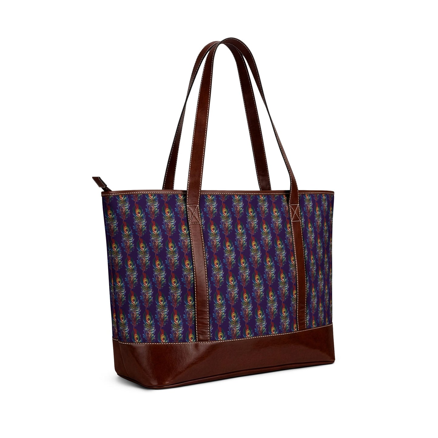 Boho Kaleidoscope Tote Handbag – Colorful Geometric Patterned Shoulder Bag