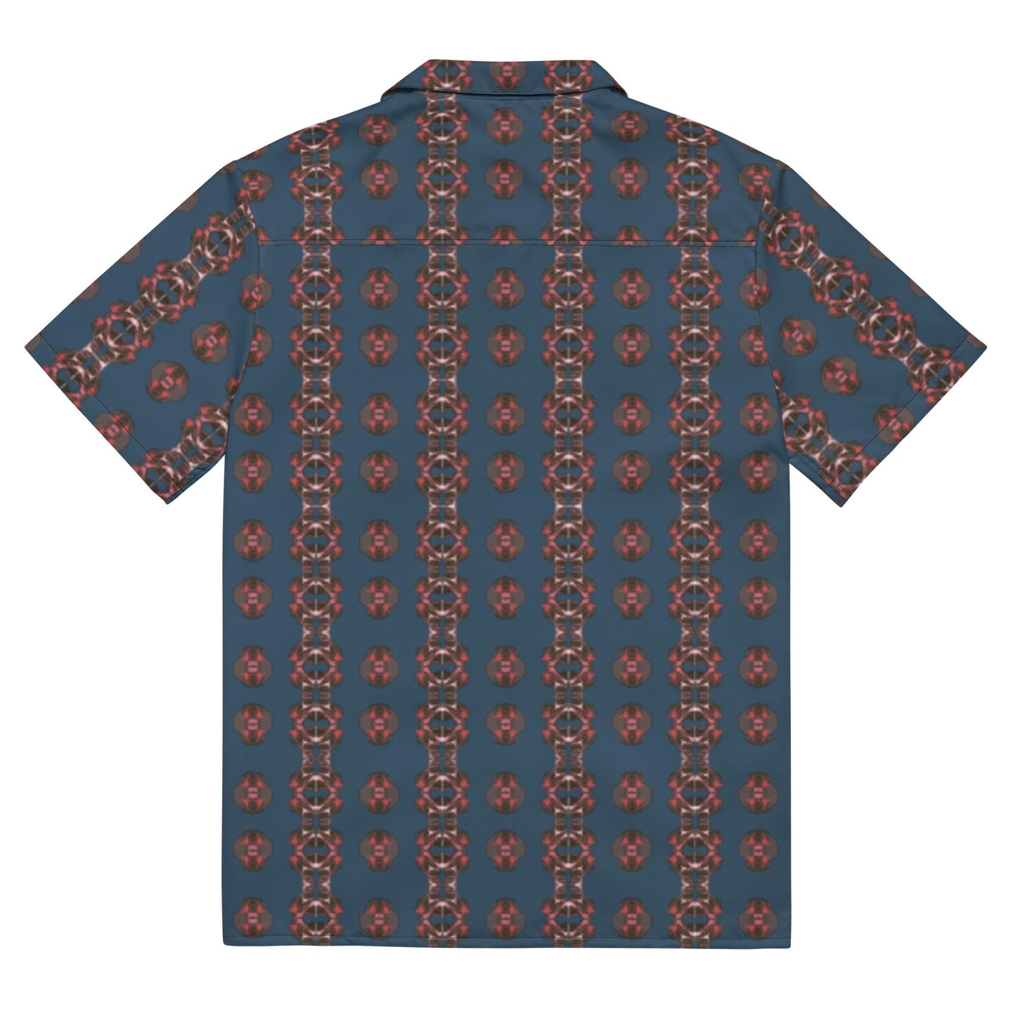 Wrinkle-Free Oversized Shirt – Recycled Polyester, Unique Pattern