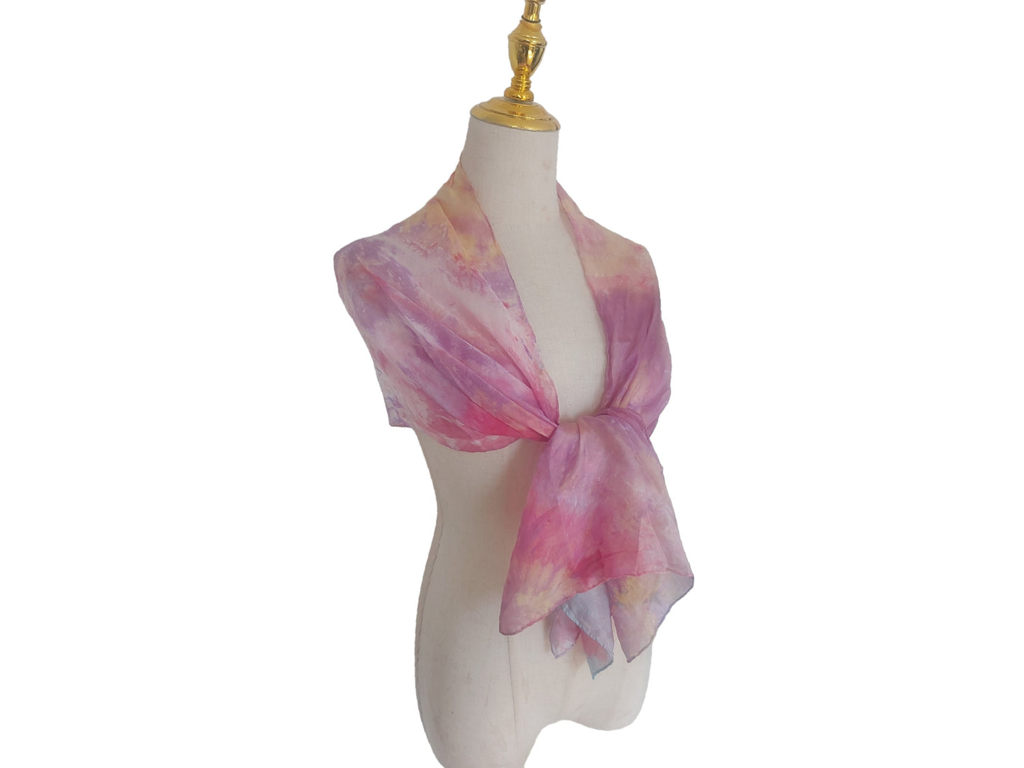 Handmade Pastel Pink Shawl: Long Fashionable Scarf
