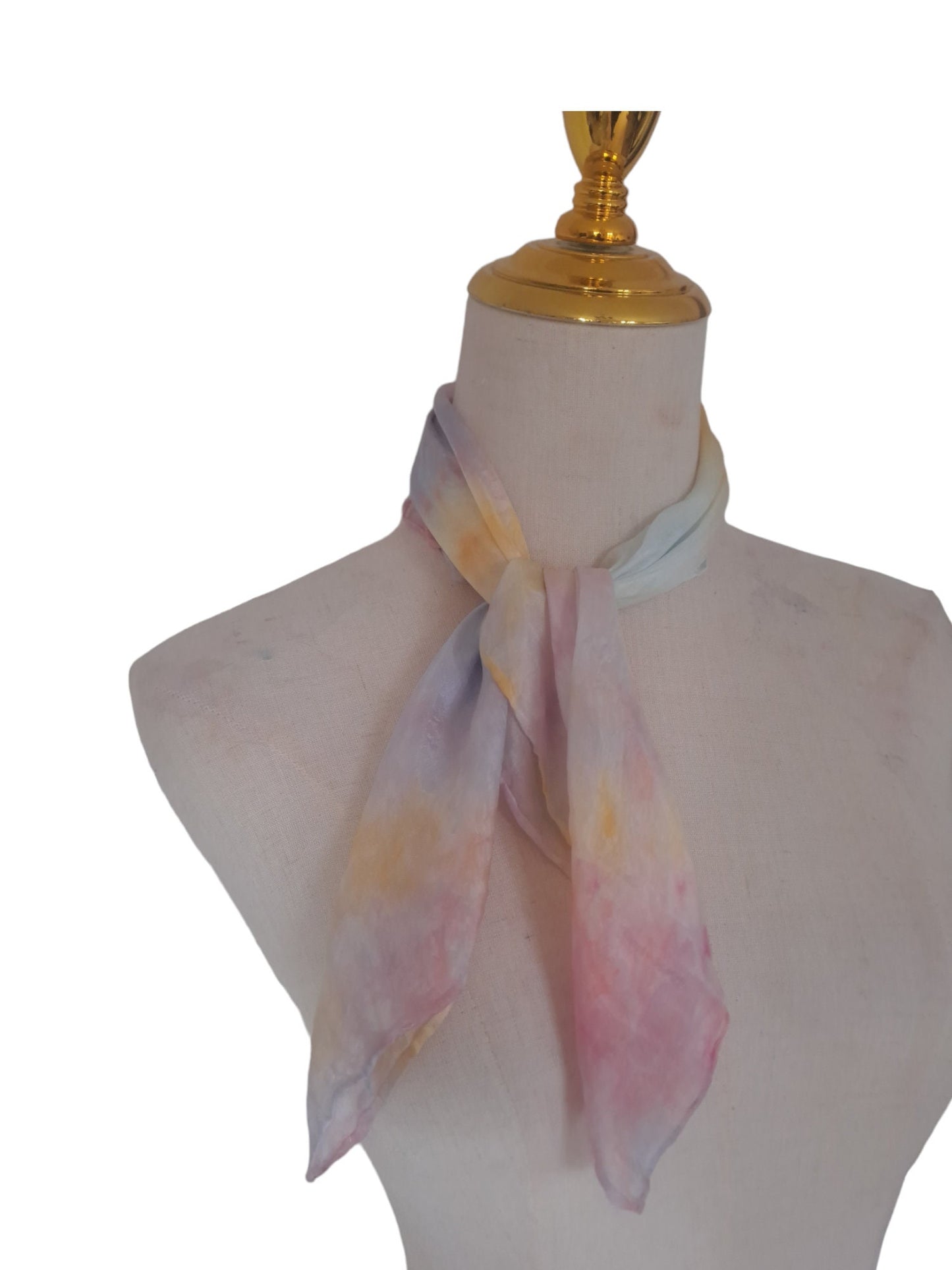 Handmade Pastel Rainbow Scarf: Candyfloss Summer Accessory