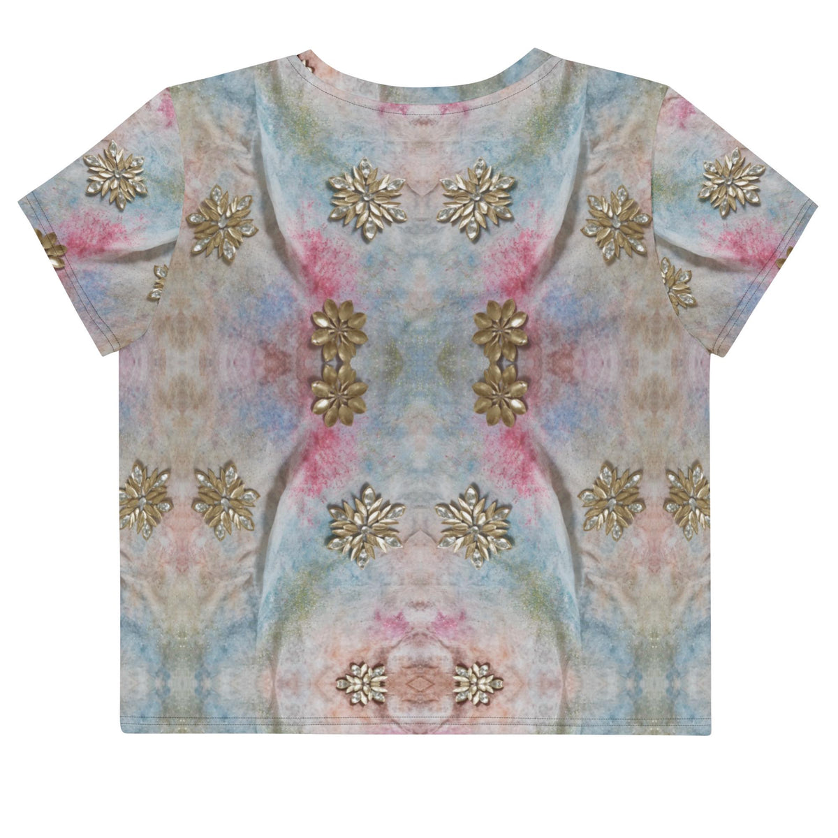 Elegant Floral Print Top - Lightweight Tee for Stylish Summer Looks Tops.