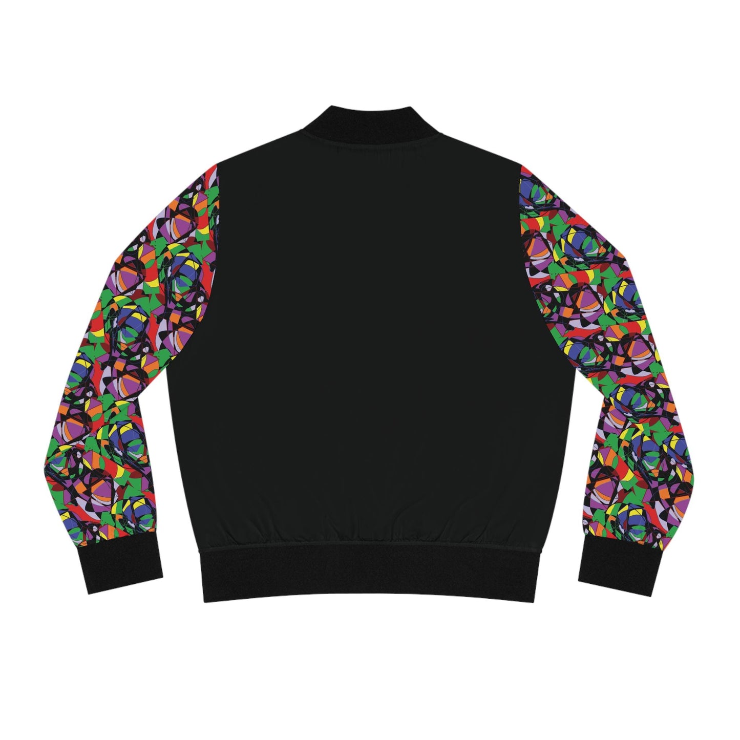 Colorful Women's Bomber Jacket, Trendy Outerwear, Fashion Statement, Layering Piece, Casual Style