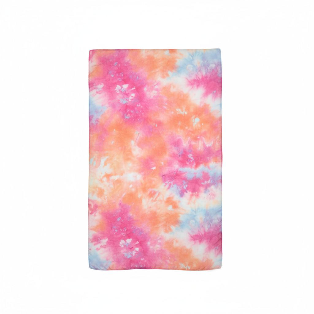 golden  yellow and pink blossoms shawl, elegant bright colourful shawl.