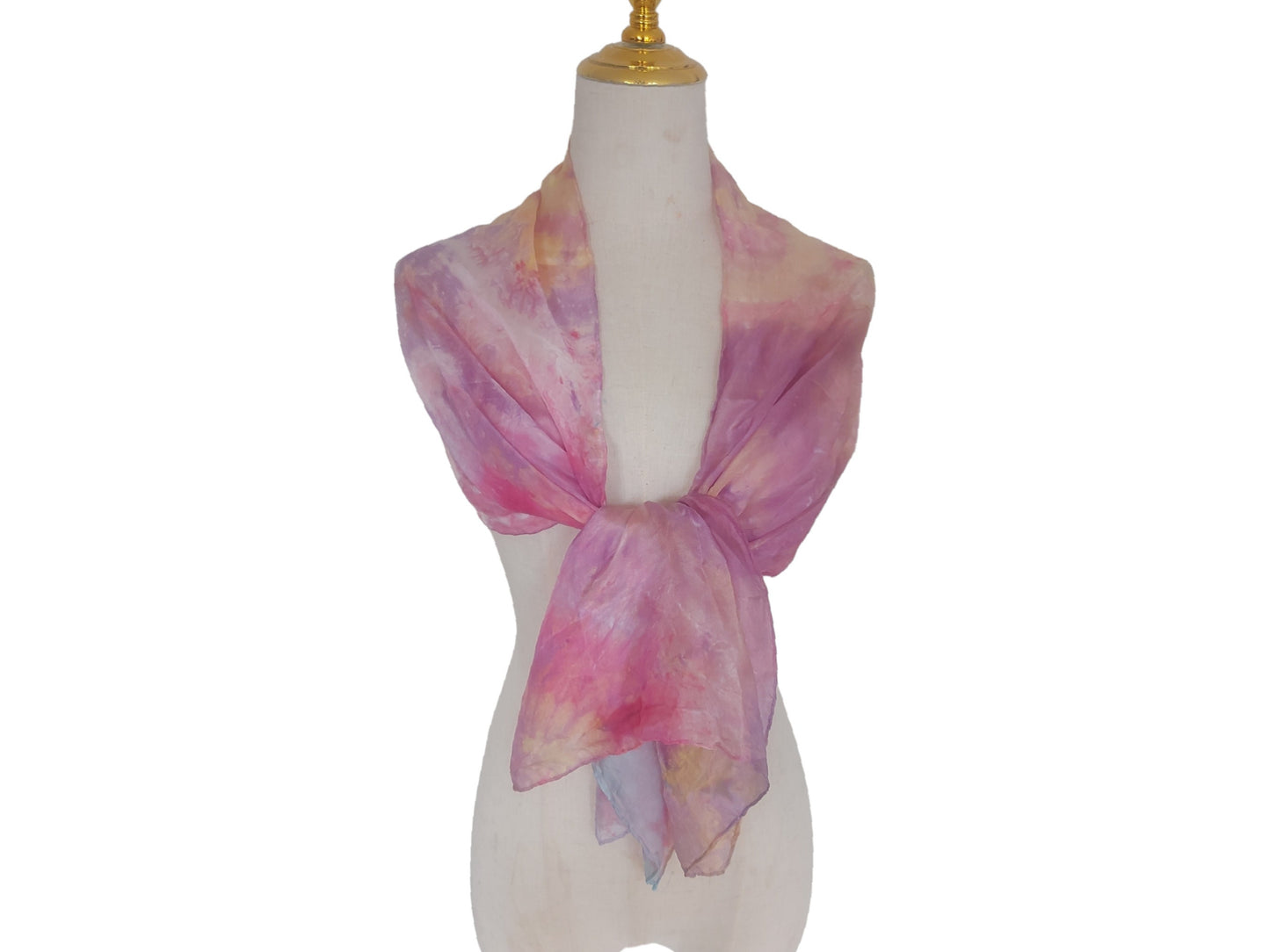 Handmade Pastel Pink Shawl: Long Fashionable Scarf