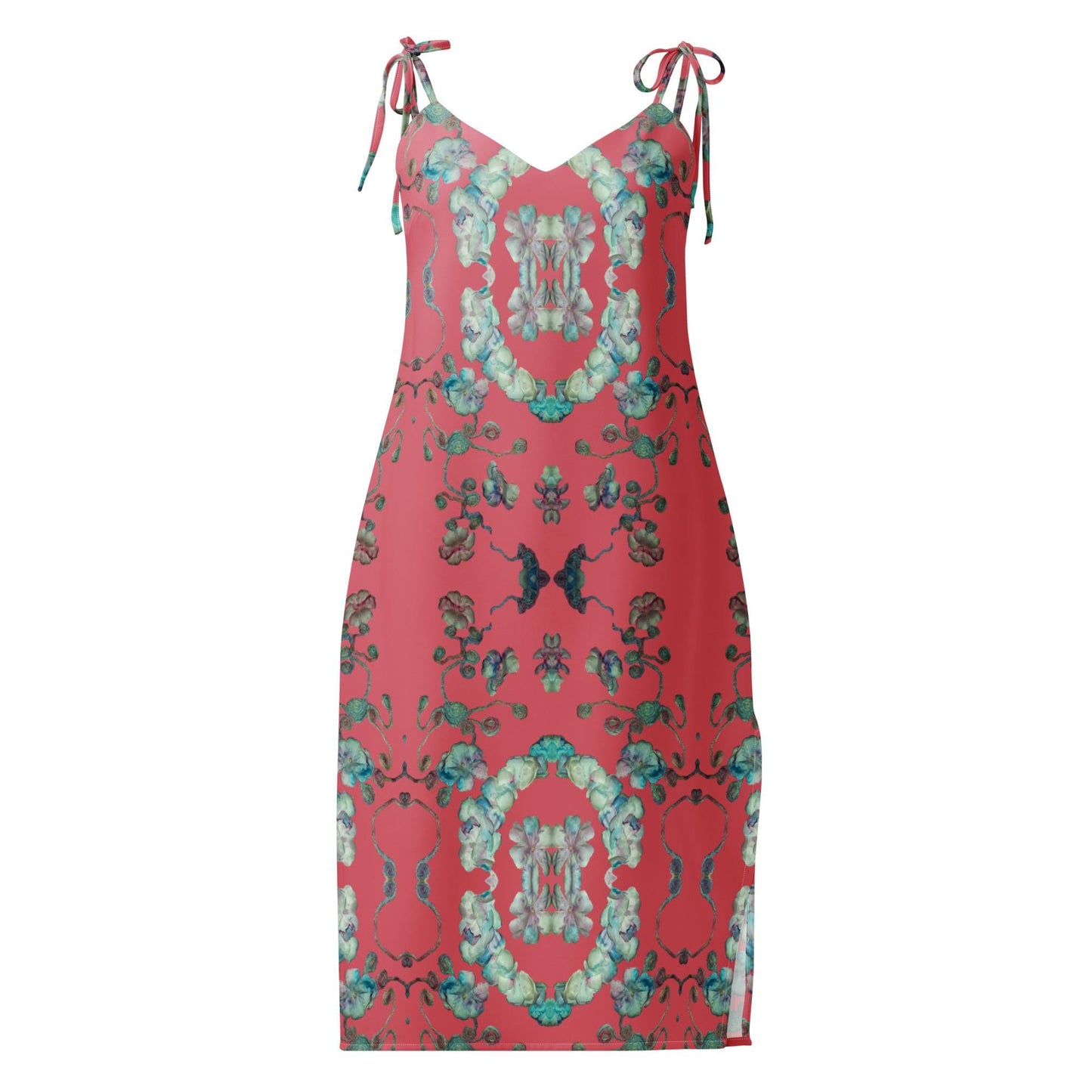 Elegant Floral Print Slip Dress | Summer Boho Midi Dress | Lightweight & Stylish for Warm Weather