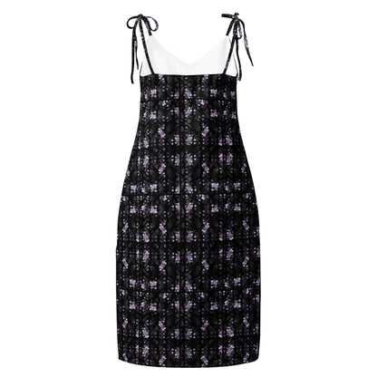 Black Floral Chiffon Midi Dress – womens gift & Holiday Outfit
