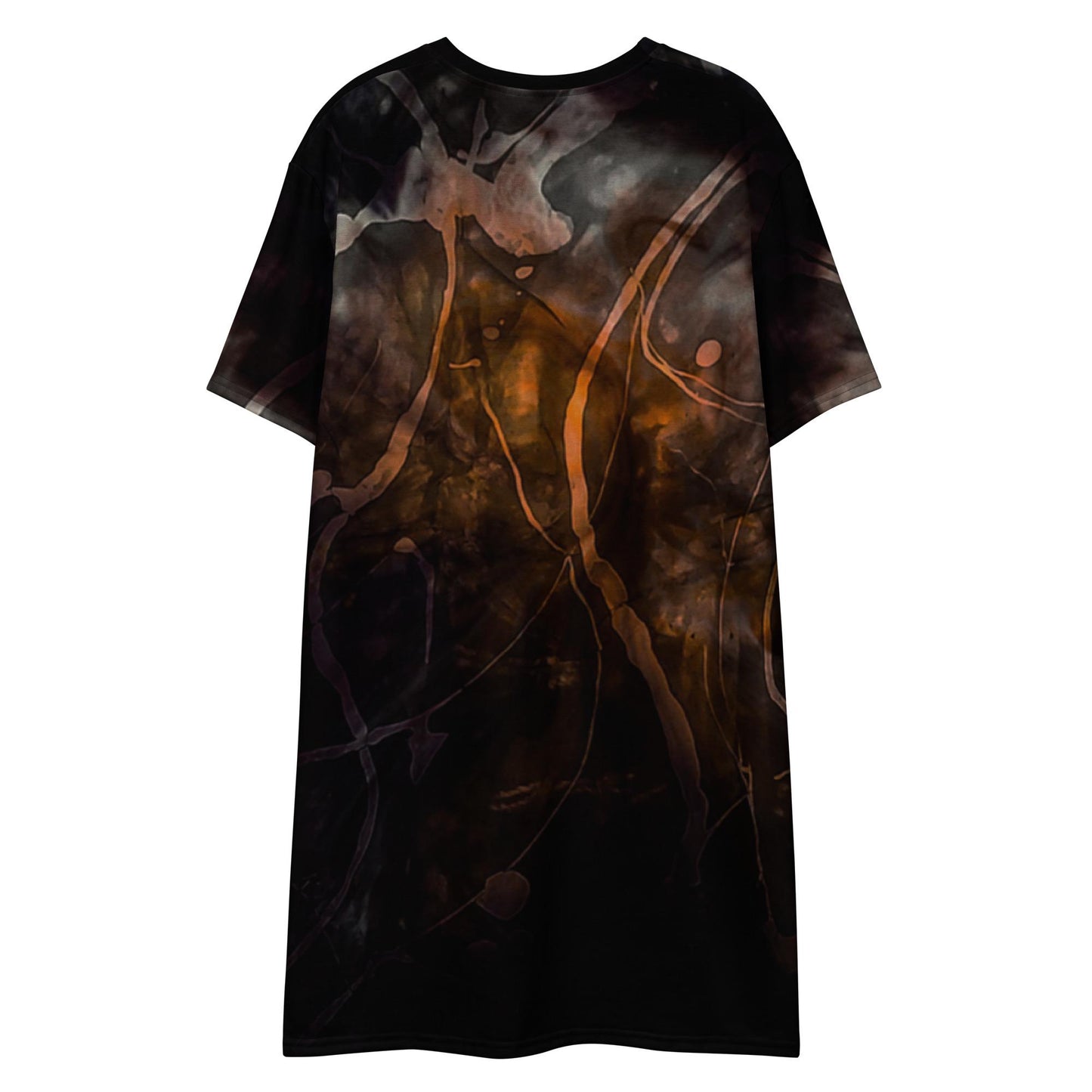 Galaxy Shirt Dress: Bronze & Black Loungewear