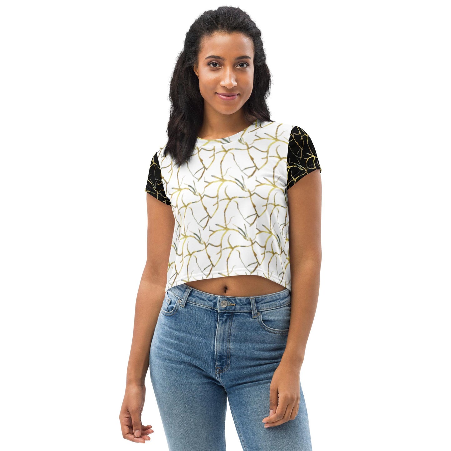 Chic Floral ice breaker Crop Top for Women - Stylish & Comfortable