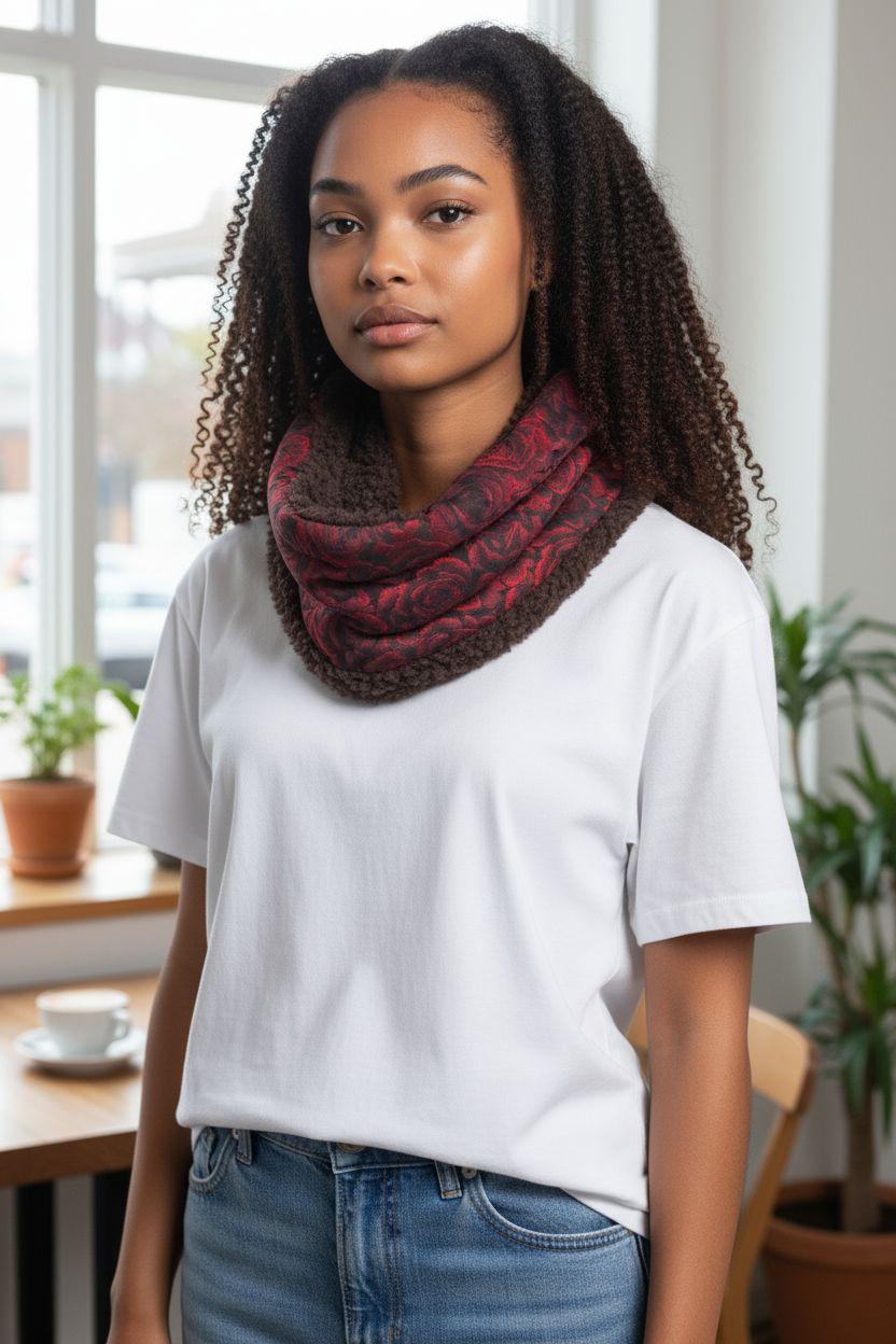 A valentines day one for roses snood scarf