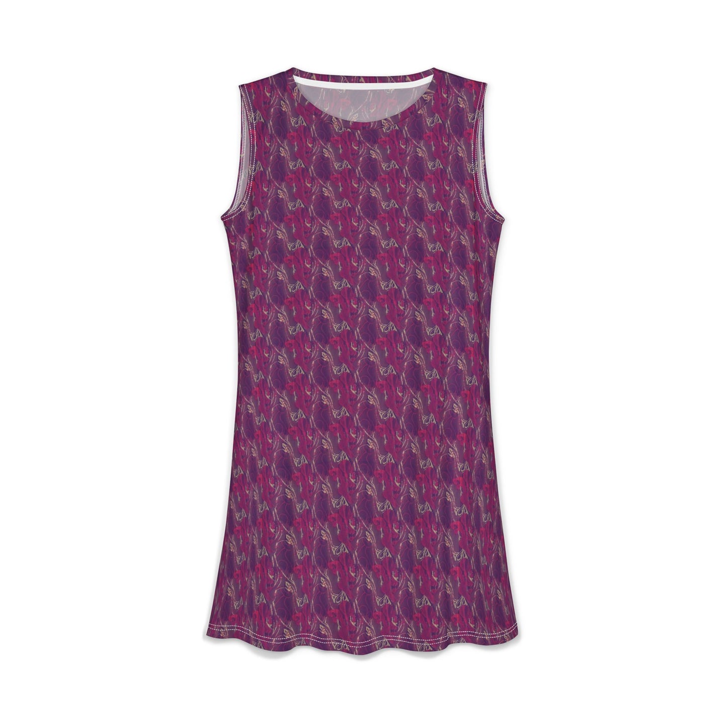 Purple Floral Slip Dress — Women's Casual Dress