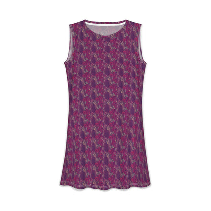 Purple Floral Slip Dress — Women's Casual Dress