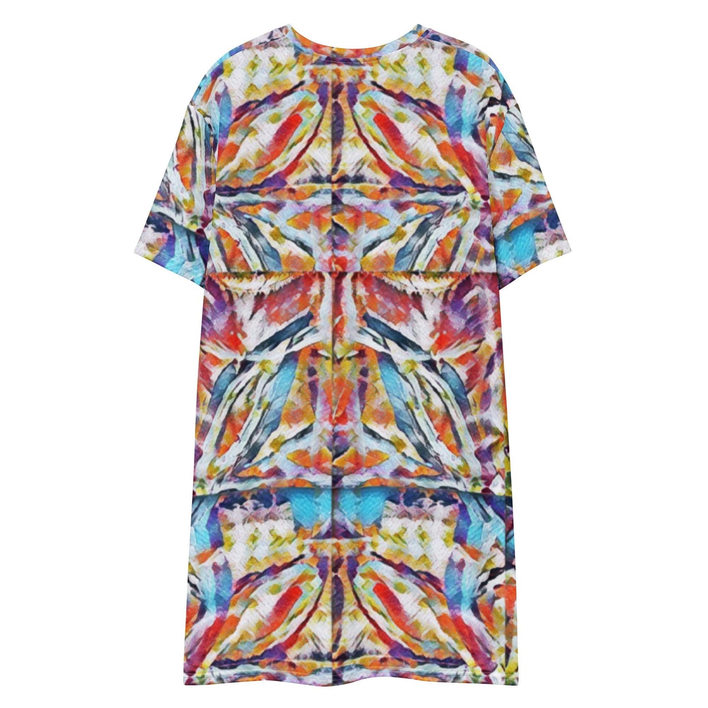 Multicoloured T-Shirt Dress: Vibrant Oversize Summer Top
