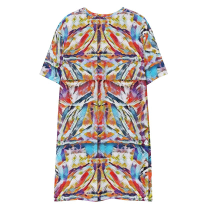 Multicoloured T-Shirt Dress: Vibrant Oversize Summer Top