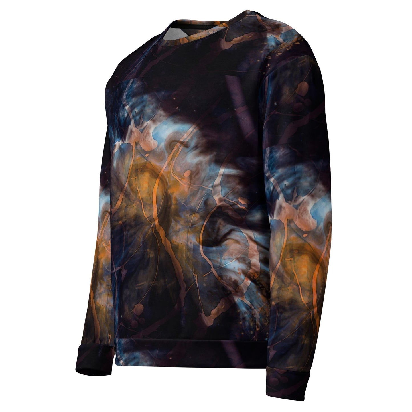 Black Galaxy Sweatshirt: Unisex Gothic Style Jumper
