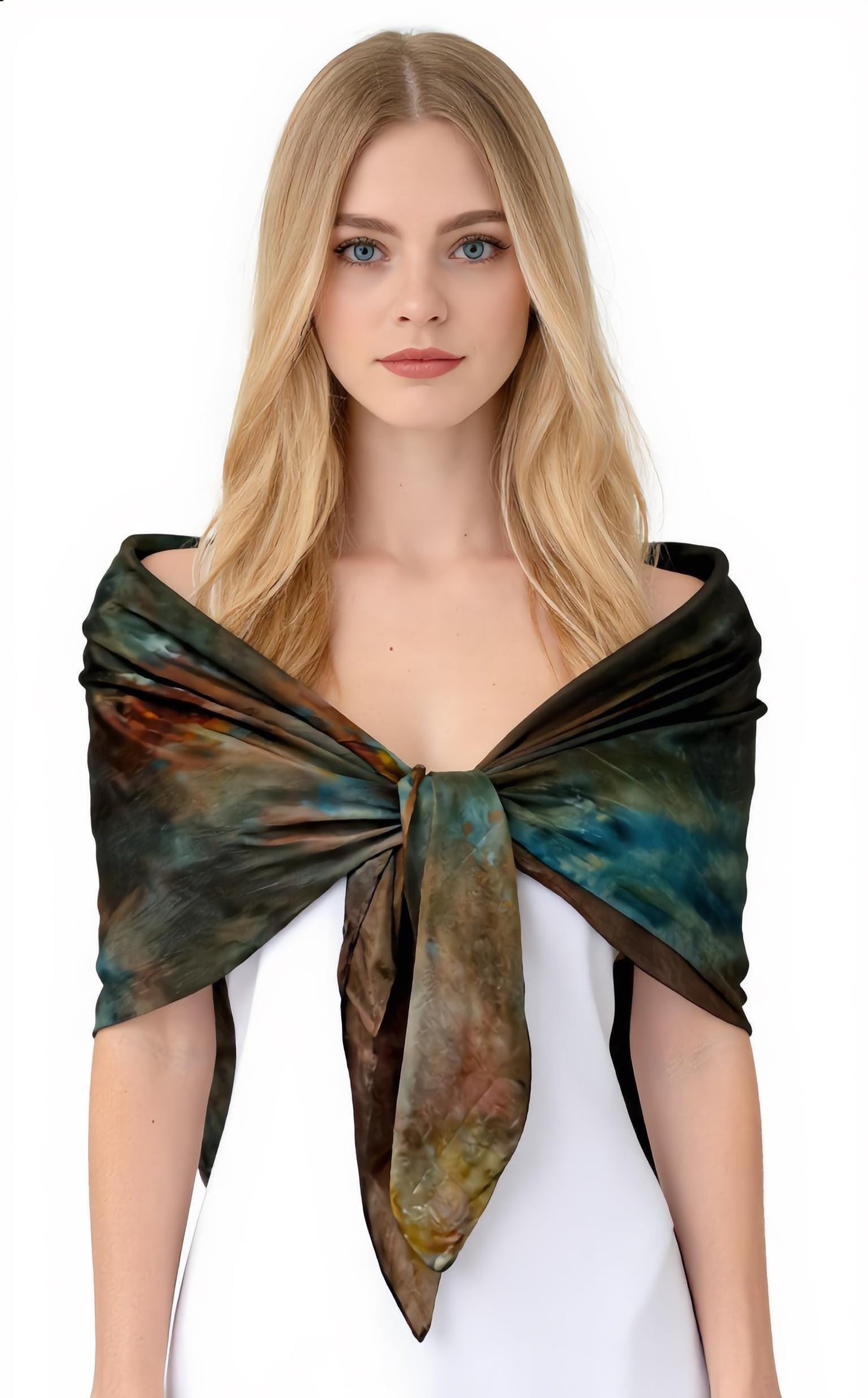 Earthy Toned Silk Scarf Bundle Birthday Gift Bundle