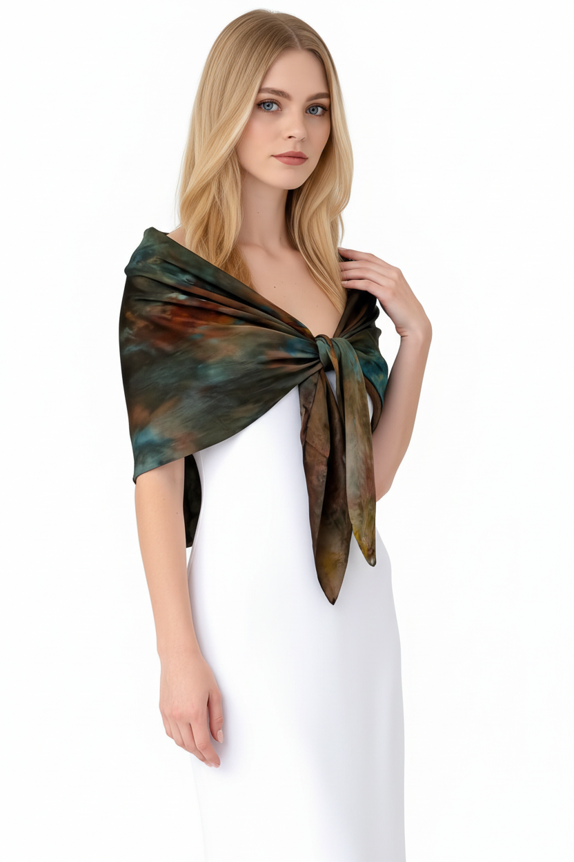 Earthy Toned Silk Scarf Bundle Birthday Gift Bundle