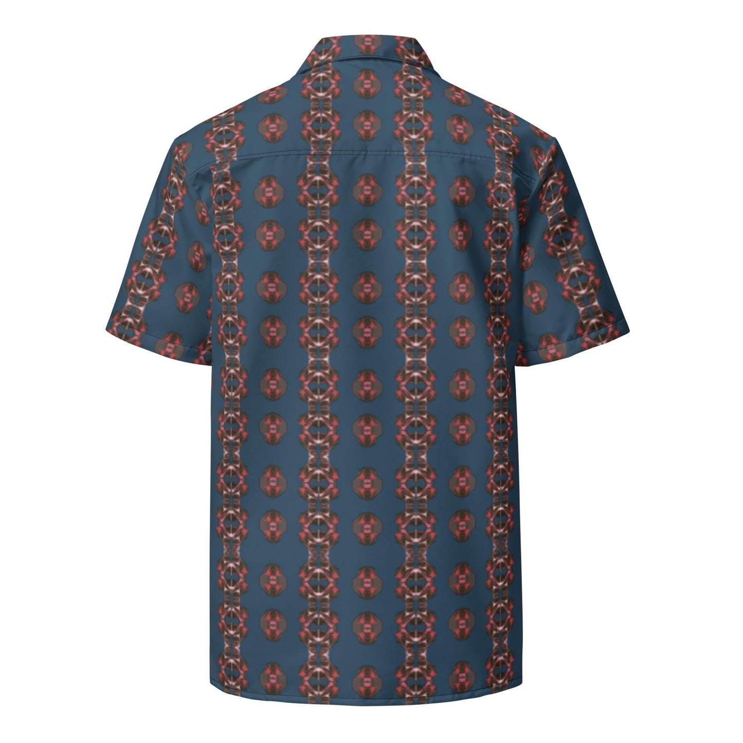 Wrinkle-Free Oversized Shirt – Recycled Polyester, Unique Pattern