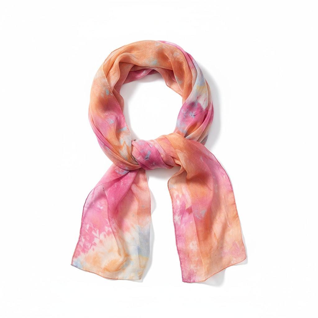 golden  yellow and pink blossoms shawl, elegant bright colourful shawl.