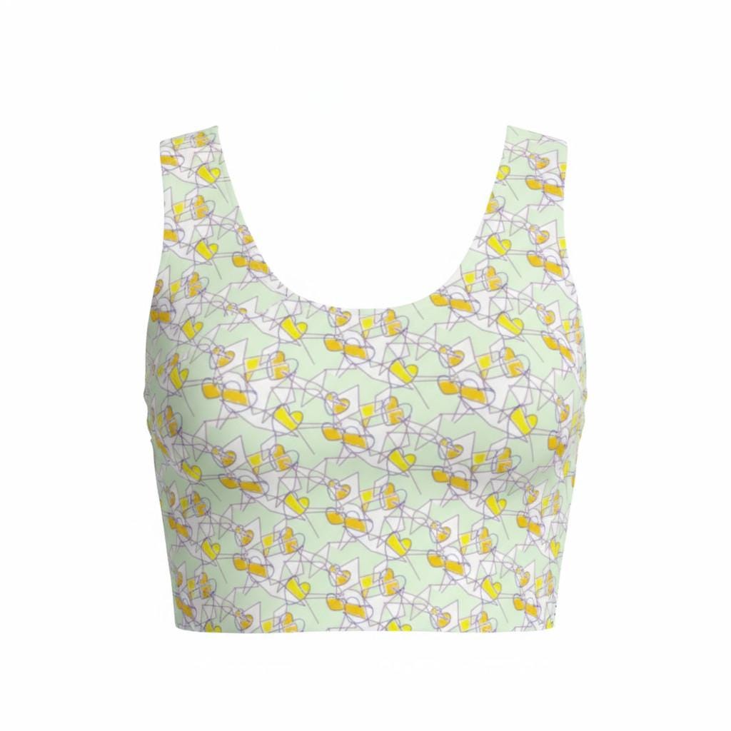 Crop Top Pastel Abstract Top