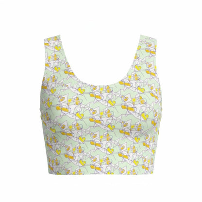 Crop Top Pastel Abstract Top