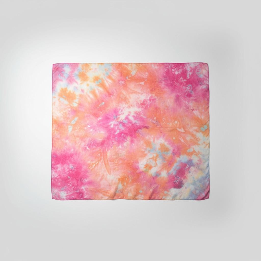 golden  yellow and pink blossoms shawl, elegant bright colourful shawl.