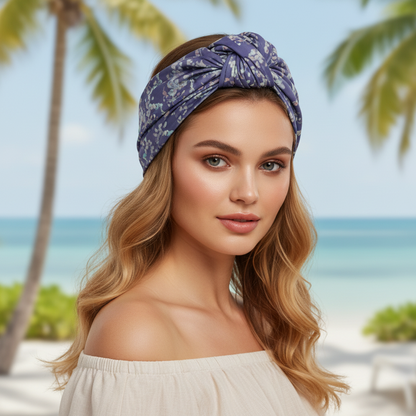 Lavender Dreams Floral Neck Scarf bandana