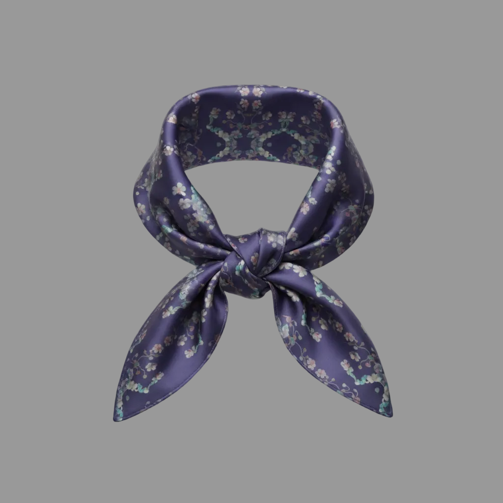 Lavender Dreams Floral Neck Scarf bandana