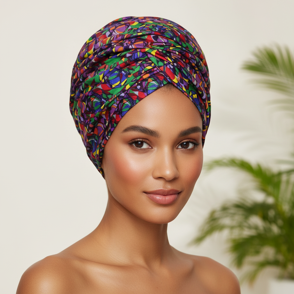 Vibrant Floral Cotton Scarf
