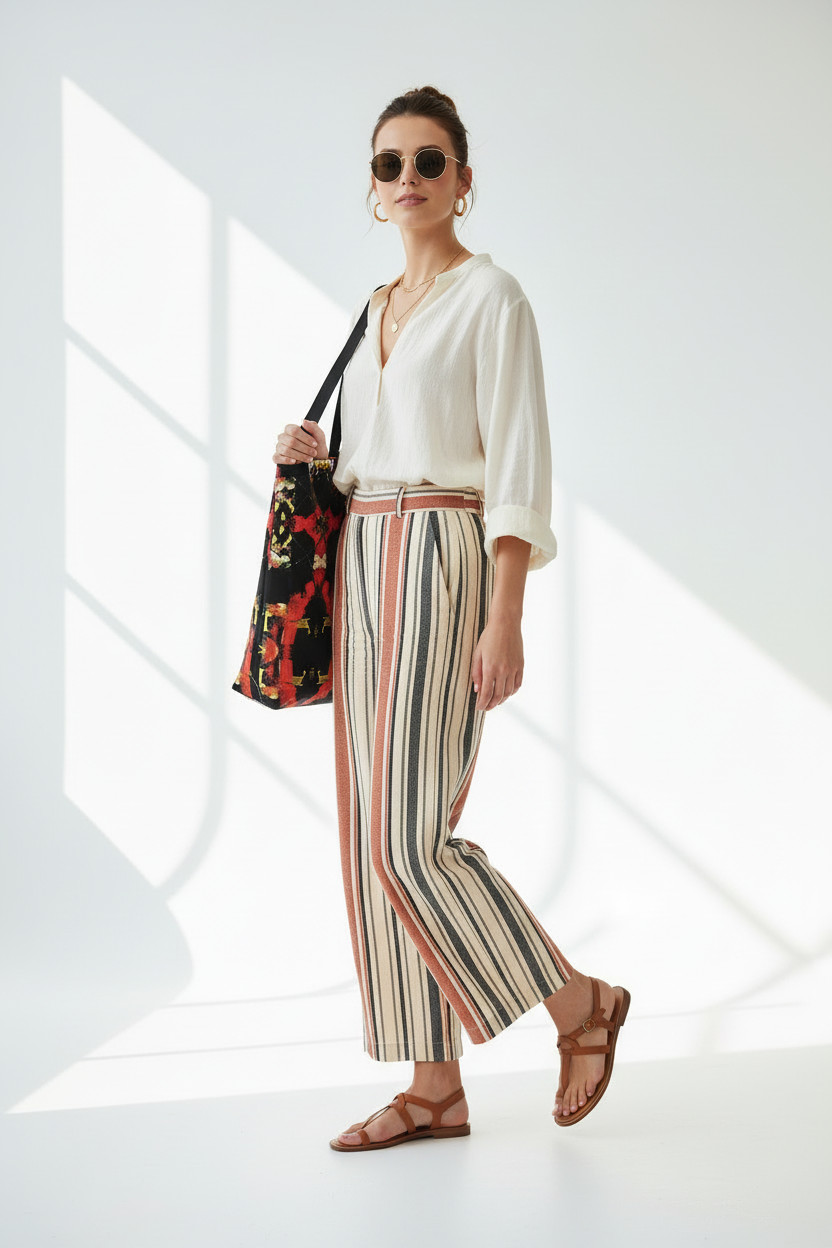 Artistic Print Canvas Tote Bag