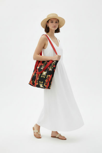 Artistic Print Canvas Tote Bag