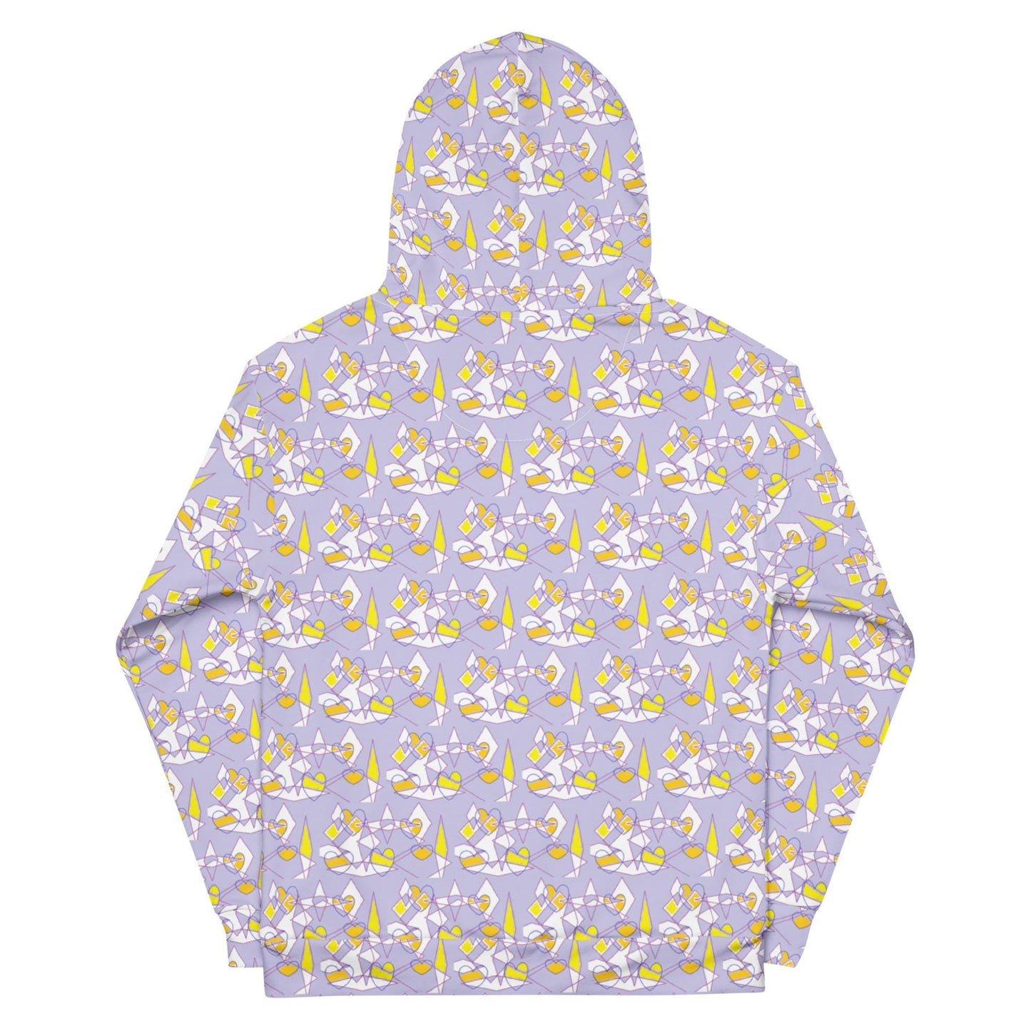 Lavender Cotton Abstract Hoodie