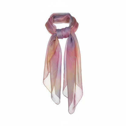 Handmade Pastel Pink Scarf, Elegant Bubble Gum Colour