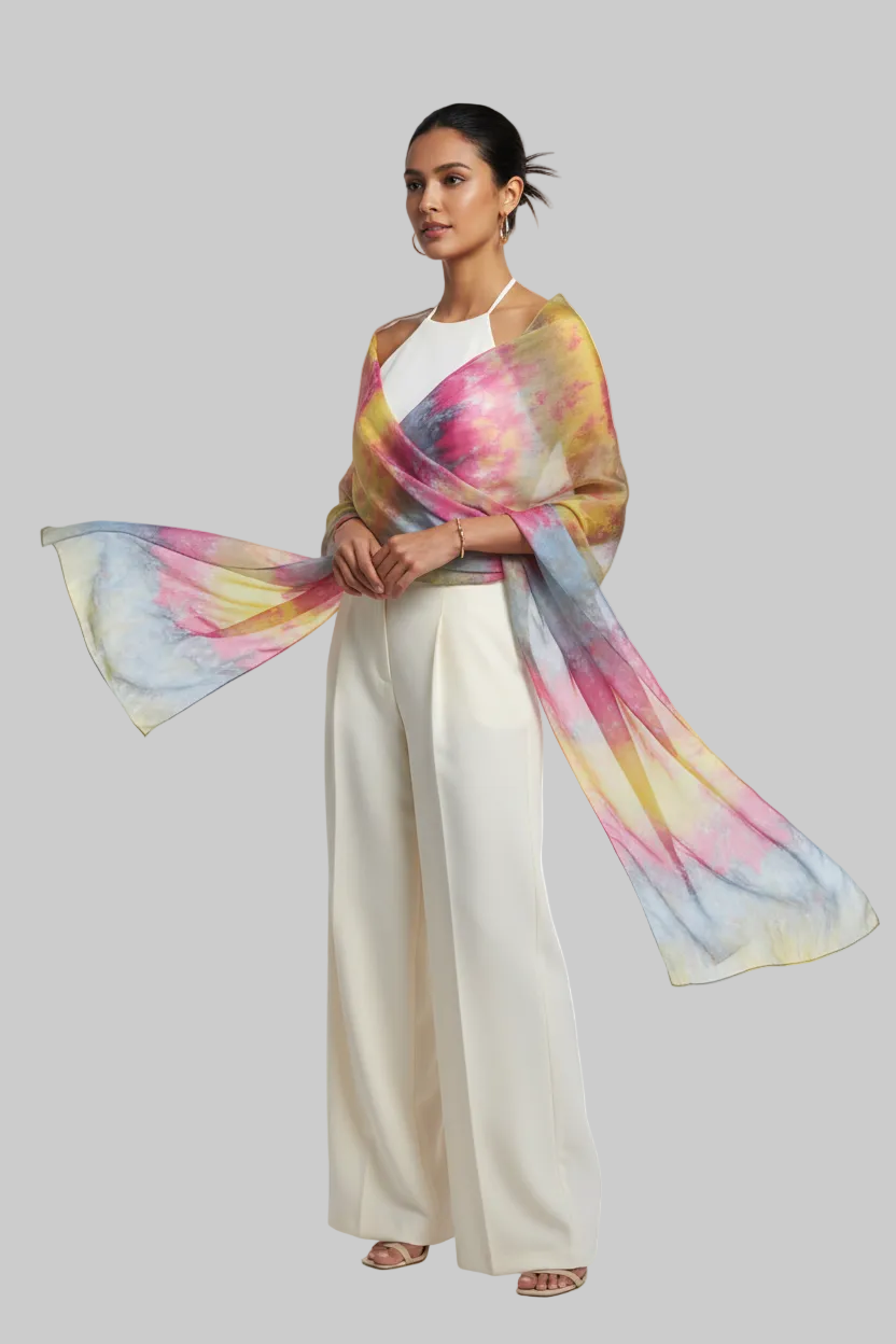 Multi Coloured Scarf | Vibrant & Fashionable Accessory for Every Season | Soft neck wrap for Women