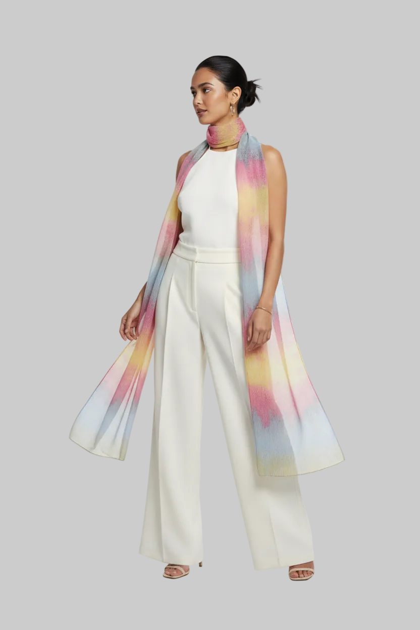 Multi Coloured Scarf | Vibrant & Fashionable Accessory for Every Season | Soft neck wrap for Women